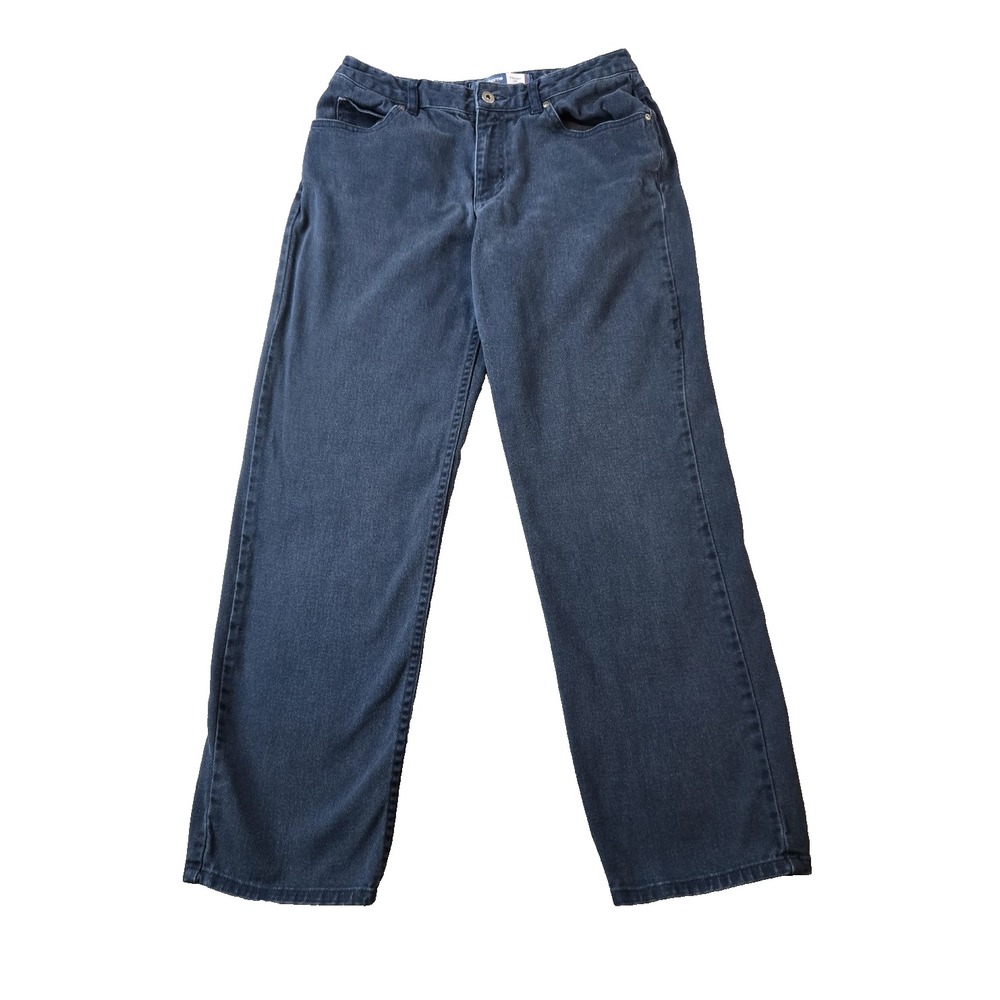 Liz Claiborne Women's Jeans Straight Leg Mid Rise Stretch 29" X 29" Size 8